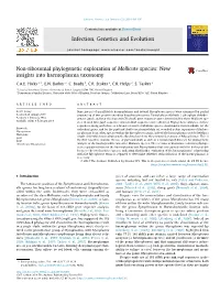 Non-Ribosomal Phylogenetic Exploration of Mollicute Species: New Insights Into Haemoplasma Taxonomy ⇑ C.A.E
