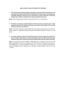 Reply to SEIAA, up Query of Mom 268Th Dtd. 09/03/2019 1. SEIAA