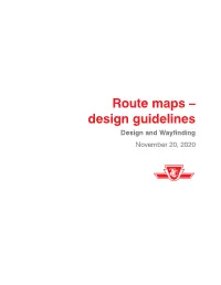 TTC Route Map Guidelines