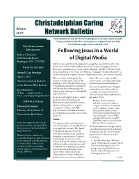 Christadelphian Caring Network Bulletin