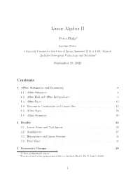 Linear Algebra II