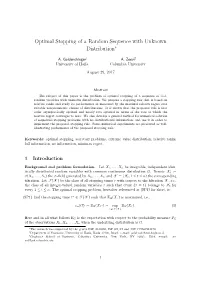 Optimal Stopping of a Random Sequence with Unknown Distribution∗