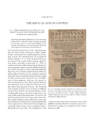 The Mir Āt Al Quds in Context