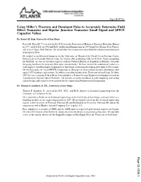 Using Miller's Theorem and Dominant Poles to Accurately Determine Field