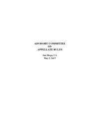 Advisory Committee on Appellate Rules