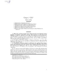 Chapter CLII.1 the OATH
