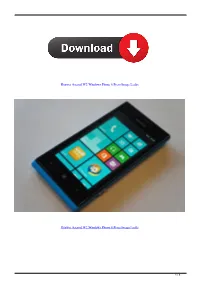 Huawei Ascend W2 Windows Phone 8 Press Image Leaks