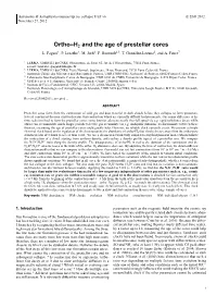 Ortho–H2 and the Age of Prestellar Cores L