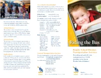 Riding the Bus Brochure