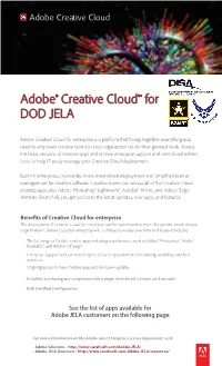 Adobe Creative Cloud for Enterprise Overview