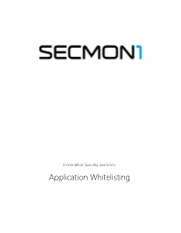 Application Whitelisting