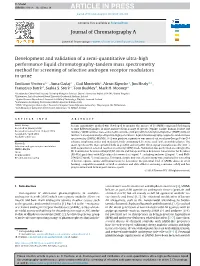Development and Validation of a Semi-Quantitative Ultra-High