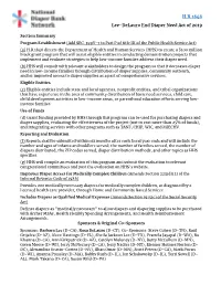 End Diaper Need Act Section Summary