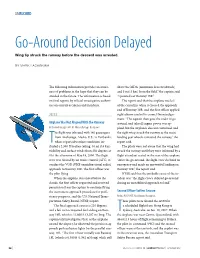 Go-Around Decision Delayed Wing Tip Struck the Runway Before the Descent Was Arrested