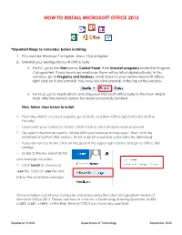 How to Install Microsoft Office 2013