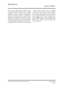 Introduction Section 4000.1