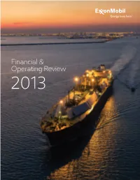 2013 Financial and Operating Review