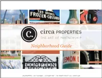 Circa Properties Neighborhood Guide.Indd