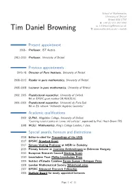 Tim Daniel Browning –