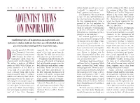 Adventist Views on Inspiration 3