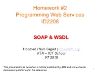 Homework #2 Web Service Programming ID2208