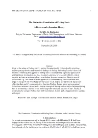 The Distinctive Constitution of Feeling Hurt: a Review and a Lazarian Theory