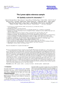 The Lyman Alpha Reference Sample VII