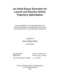 Automatic Initial Guess Generator for the Launch and Reentry Vehicle