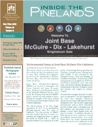 Environmental Issues at Joint Base Mcguire-Dix-Lakehurst