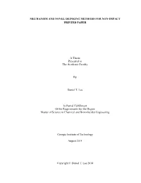 Mechanism and Novel Deinking Methods for Non-Impact Printed Paper