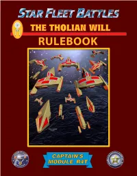 Module R4t ) the Tholian Will Table of Contents