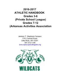 2016-2017 Athletic Handbook