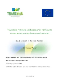 D3.2 Context of 15 Case Studies: UK