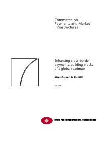 Enhancing Cross-Border Payments: Building Blocks of a Global Roadmap