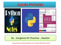 Gui in Python