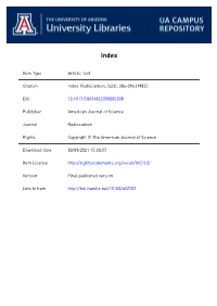 INDEX Volume 24, Nos. 1 to 3, 1982 ARCHAEOLOGIC SAMPLES