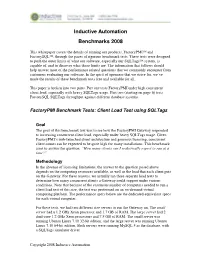 Inductive Automation Benchmarks 2008