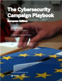 The Cybersecurity Campaign Playbook: European Edition
