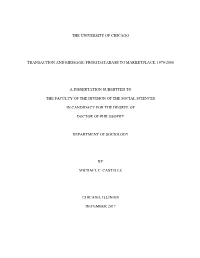 The University of Chicago Transaction and Message