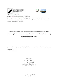 Assessing the Environmental Performance of an Intensive Farming System in South Korea