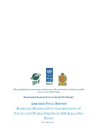Biodiversity Baseline Survey for the Esa Project