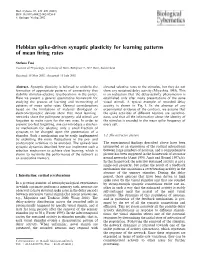 Hebbian Spike-Driven Synaptic Plasticity for Learning Patterns of Mean ﬁring Rates