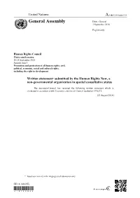 HRN Written Statement on the Revocation and Invalidation Of