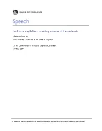 Inclusive Capitalism: Creating a Sense of the Systemic