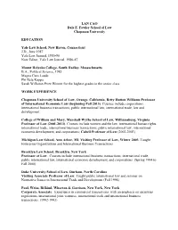 LAN CAO Dale E. Fowler School of Law Chapman University