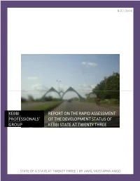 Report on the Rapid Assessment of The