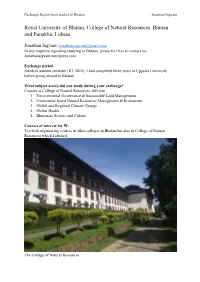 Royal University of Bhutan, College of Natural Resources, Bhutan and Punakha, Lobesa