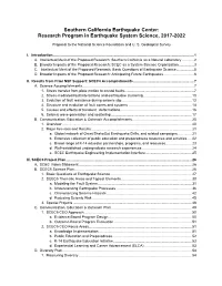 SCEC5 Proposal Is Well Aligned with the NSF and USGS Strategic Plans