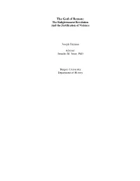 The God of Reason: the Enlightenment Revolution and the Justification of Violence