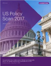 US Policy Scan 2017